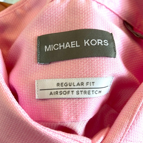 Michael Kors Regular Fit Airsoft Stretch Long Sleeve Shirt - Picture 3 of 7
